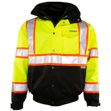 NWT ML Kishigo Brilliant Series JS119 Hi-Vis Reflective Safety Jacket Mens Sz 2X