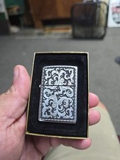2003 Marlboro Storming Scroll Filigree Zippo Lighter New, Sealed, With Box
