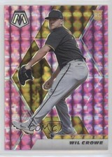 2021 Panini Mosaic Rookie Pink Camo Mosaic Prizm Wil Crowe #218 ix8