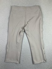 Quince Dress Pants Womens XL Beige Ultra-Stretch Ponte Kick Flare Crop Pull On
