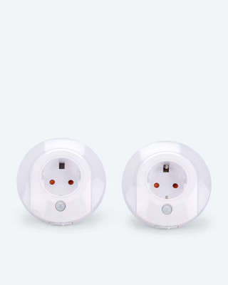 Steckdosenlicht, 2tlg. VDE-Stecker mit Bewegungsmelder Nachtlicht mit Schalter