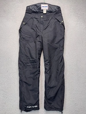 Vintage Polaris Snow Pants Mens Medium Black 32x28 Snowmobile Ski Snowboard USA - Image 1 of 4
