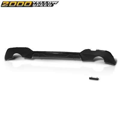 Fit For 2019-2020 BMW 3 Series G20 M Style Glossy Black Rear Bumper Diffuser