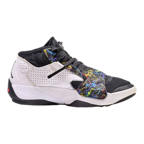 Air Jordan Zion 2 High Top Sneaker weiß Leder DO907`-003 Herren UK 8,5