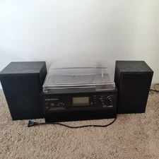 DIGITNOW M504 Bluetooth Record Player Turntable w/ Speakers Vinyl MP3 Cd