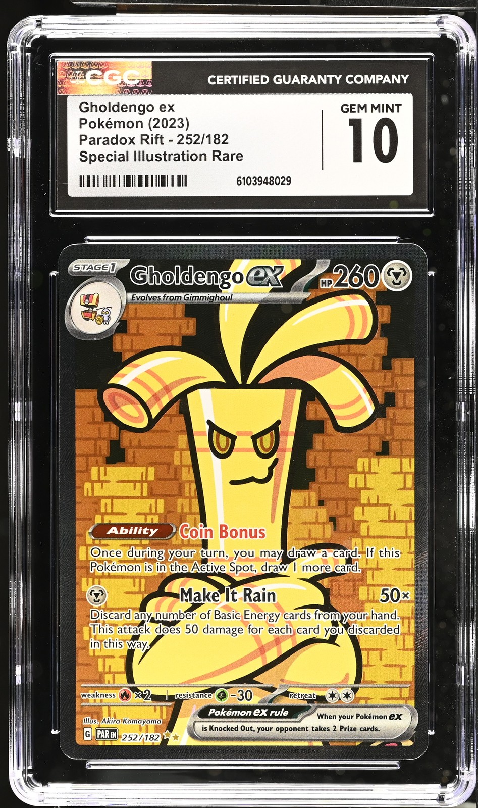 GHOLDENGO EX Paradox Rift Special Illustration Rare #252 CGC 10 Pokemon