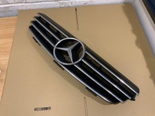 Mercedes-Benz CLK W209 Front Bumper Upper Radiator Grill Coupe Convertible Black