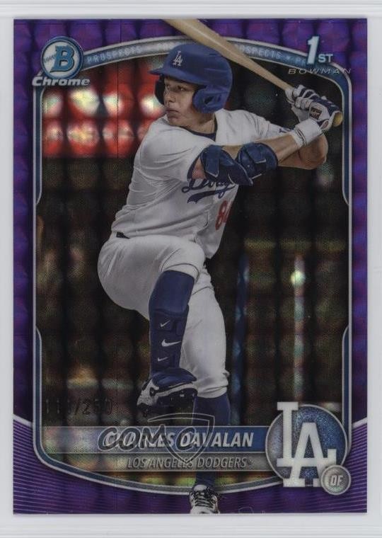 2025 Bowman Draft Chrome Purple Geometric Refractor /250 Charles Davalan #BDC-96