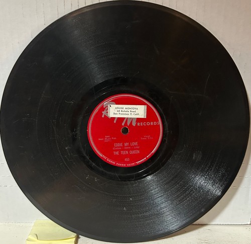 THE TEEN QUEENS RPM 453 Eddie My Love/Just Goofed VOCAL GROUP