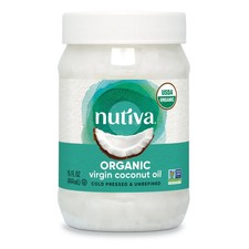 Nutiva Organic, Cold-Pressed, Unrefined, Virgin Coconut Oil from 15 Fluid Ounces