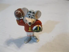 1986 Showbiz Pizza Time Chuck  E Cheese Mouse Football Player  Figure