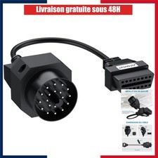 AUTOUTLET Câble Adaptateur OBD1 vers OBD2 20 Broches pour BMW E36 E39 E46 X5 Z3
