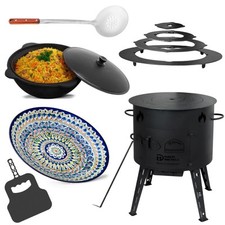 Ø36 Uchag 2mm stahl Utschak Campingofen 8L Kazan Feuerstelle Feldküche