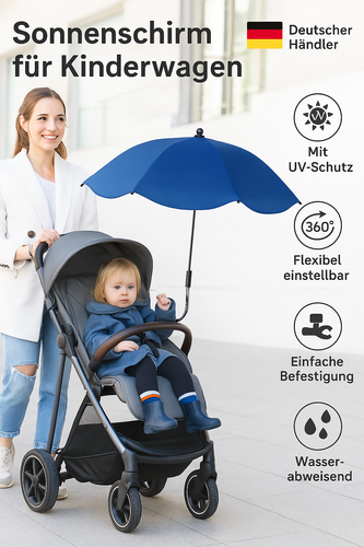 SONNENSCHIRM für Kinderwagen Ø66cm Buggy UV-SCHUTZ Kind Baby Sonnenschutz Schir - Bild 2 von 34