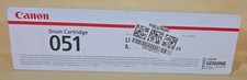 Canon Genuine 051 Black Toner Cartridge LBP162dw, MF264dw, MF267dw, MF269dw