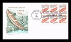 US COVER CANOE TRANSPORTATION SERIES GRAVURE VERSION REISSUE FDC ARTMASTER
