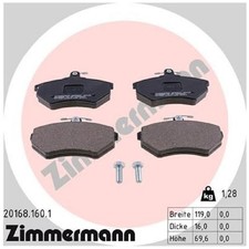 Zimmermann Bremsbelag-Satz Bremsklötze vorne 357698151A 357698151H | 956943