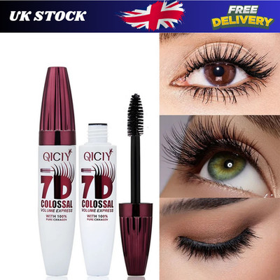Waterproof Volumizing Mascara Black 7D Curling Long Lasting Lash Enhancer