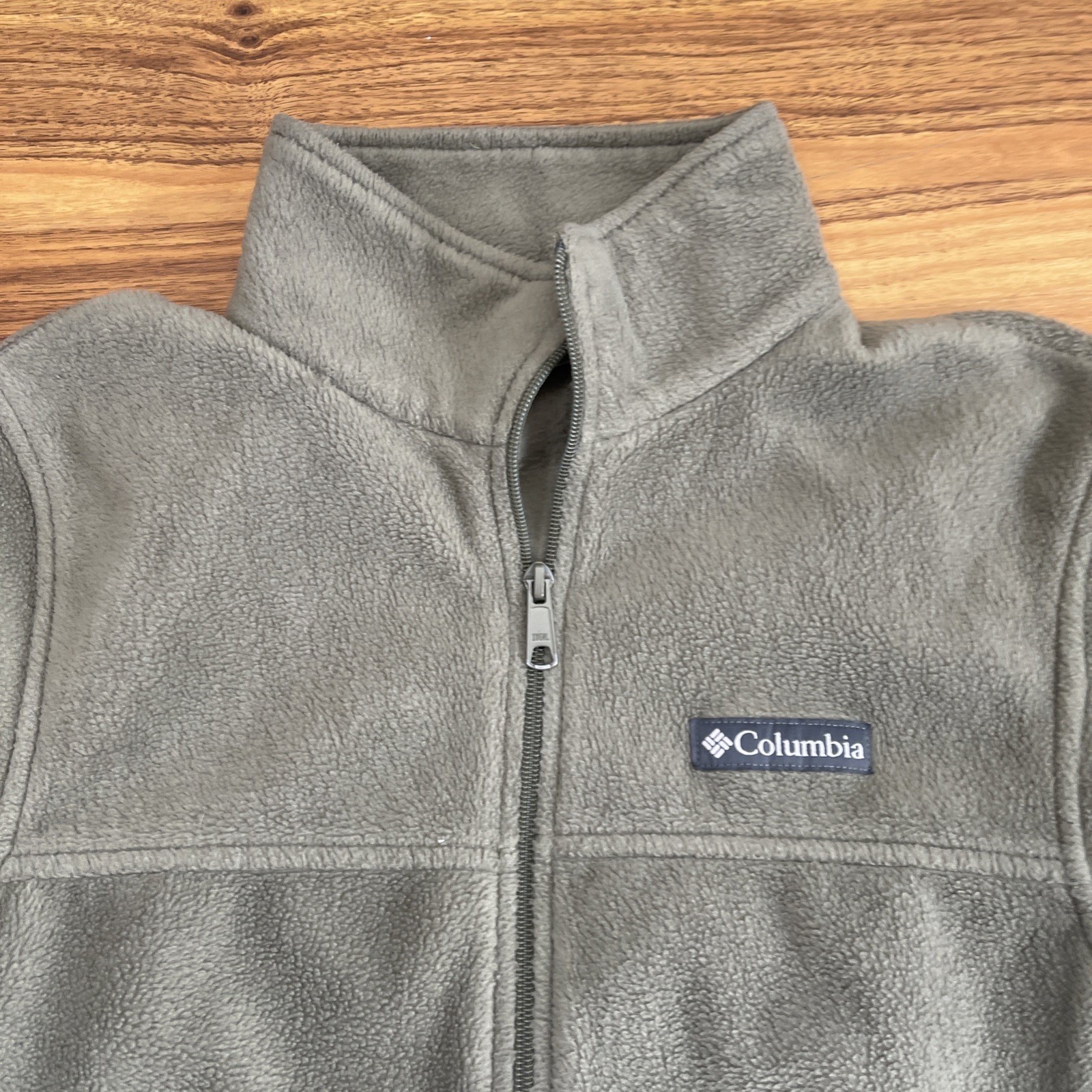 Columbia Green Basic Jacket SMALL Polyester Fleec… - image 4