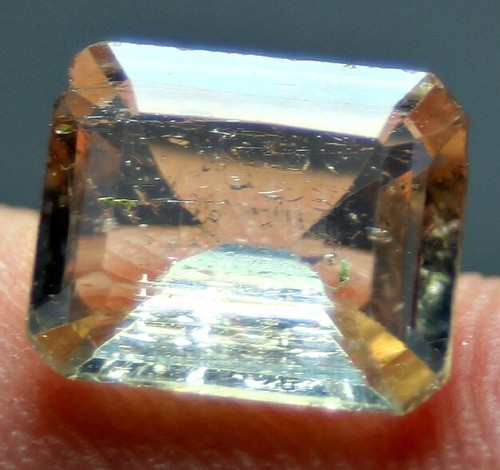 4,0 Kt Gold Topas Smaragdschliff Lose Edelstein für Ringe Skardu Pakistan - Bild 2 von 10