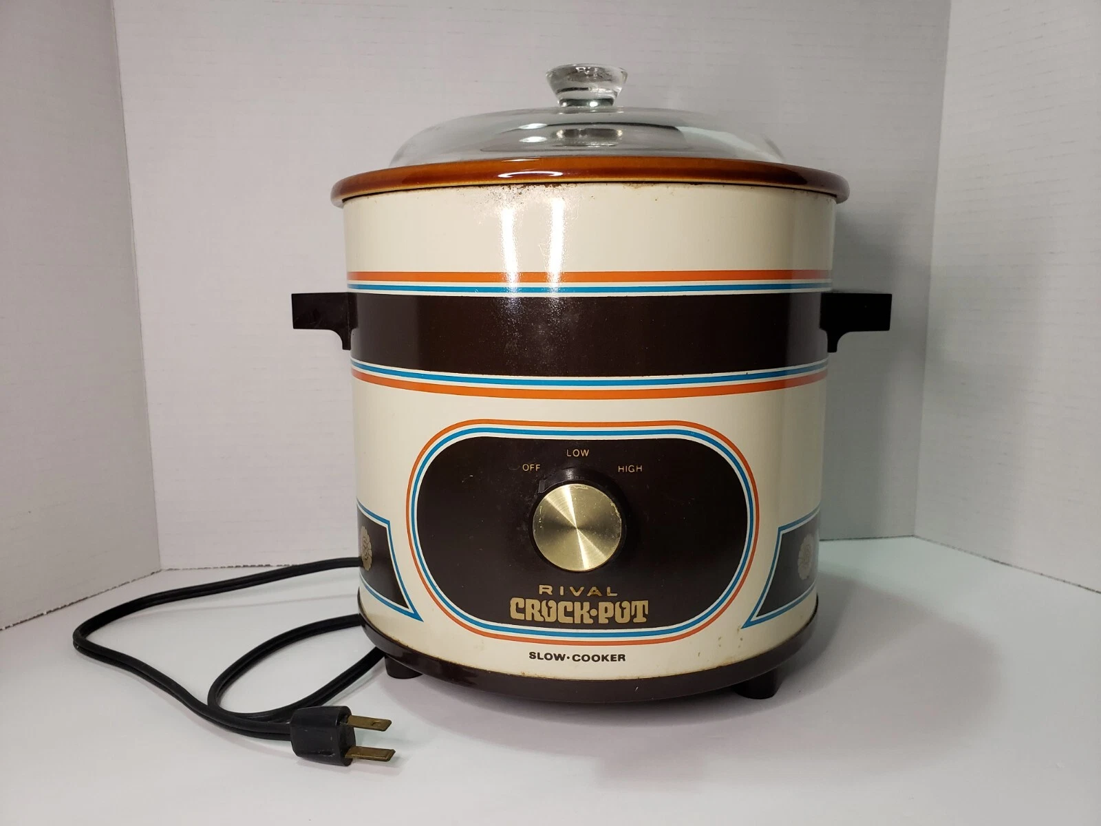 Vintage Rival Crock Pot Slow Cooker 3100/2 3.5 Qt - Tested/Working (Pre-owned)