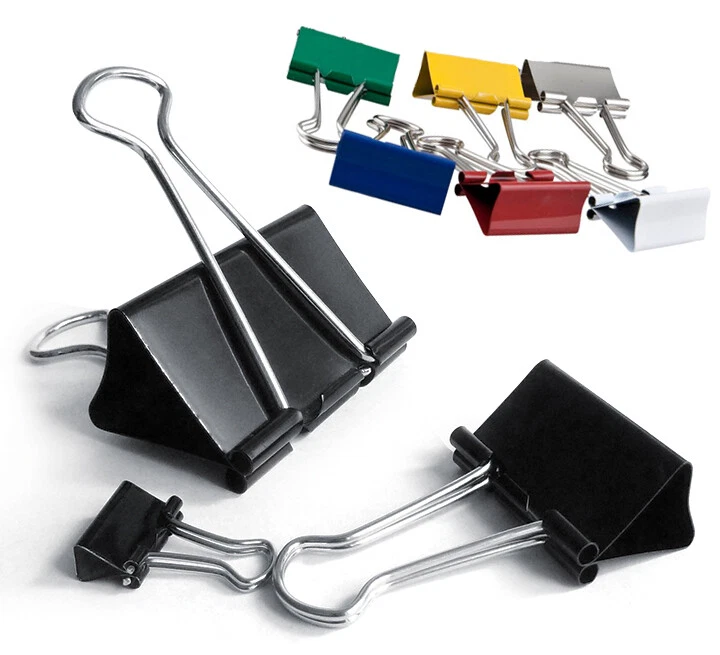 MAUL 24 Foldbackklammern Foldback Klammer Briefklammer 15mm 19mm 25mm 32mm 41mm 51mm