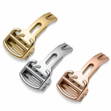 18MM DEPLOYMENT WATCH CLASP BUCKLE FOR WATCH STRAP STAINLESS STEEL NEW