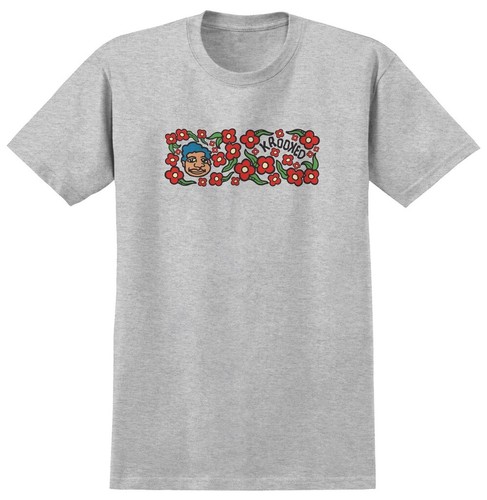 Krooked Skateboards Sweatpants Redux Mark Gonzales Heather Gray T-Shirt
