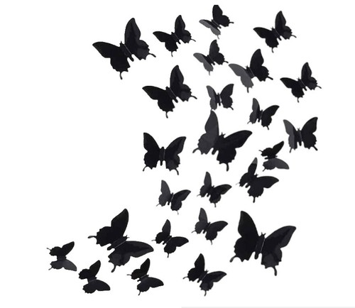 Set 3x S Ticker Decal Vinyl Car Bike Bumber Butterfly Blue - Foto 9