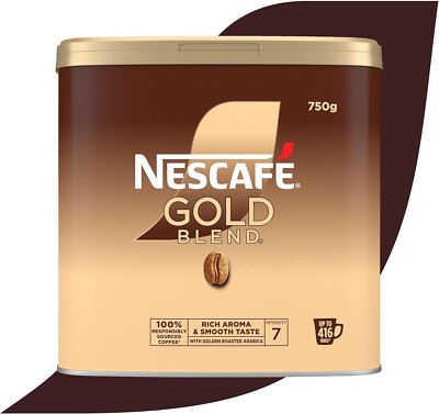 Nescafé Gold Blend Instant Kaffee 750g | Premium gefriergetrocknetes Granulat | reichhaltig