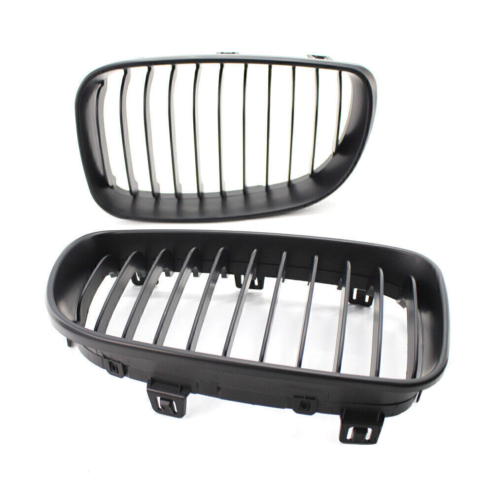 For BMW E81 E82 E87 E88 118i 20072013 2x Front Kidney Grill Cover