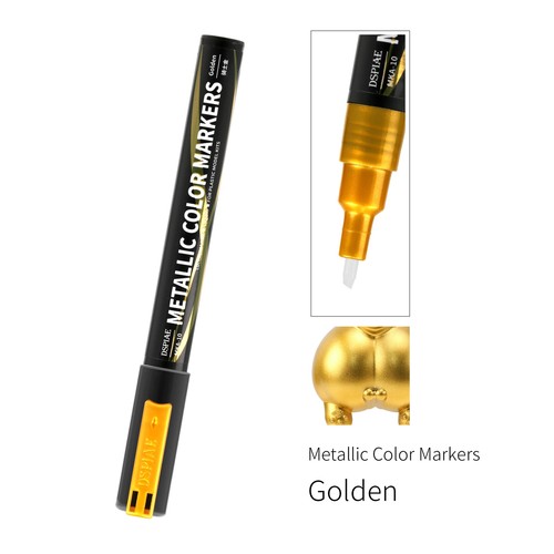 DSPIAE 12-Color Metallic Markers Pen Mecha Model Action Figure Coloring DIY Pen - Picture 6 of 18
