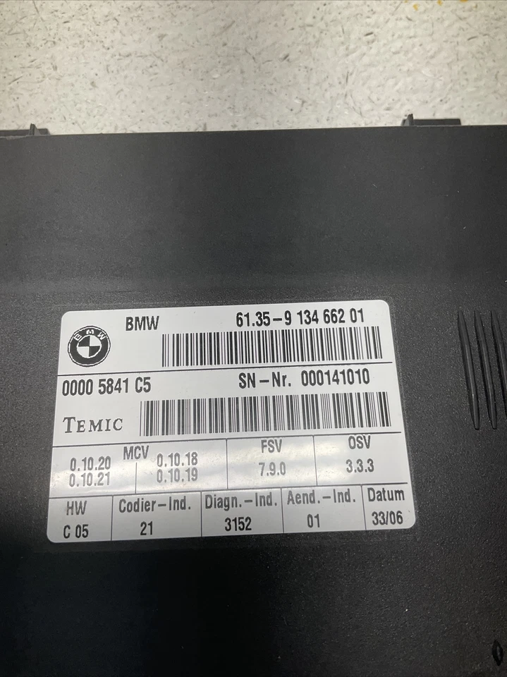 BMW 325i 330i E90 2007 07 módulo de control de memoria asiento del conductor izquierdo 6135913466201 Foto 2 de 4