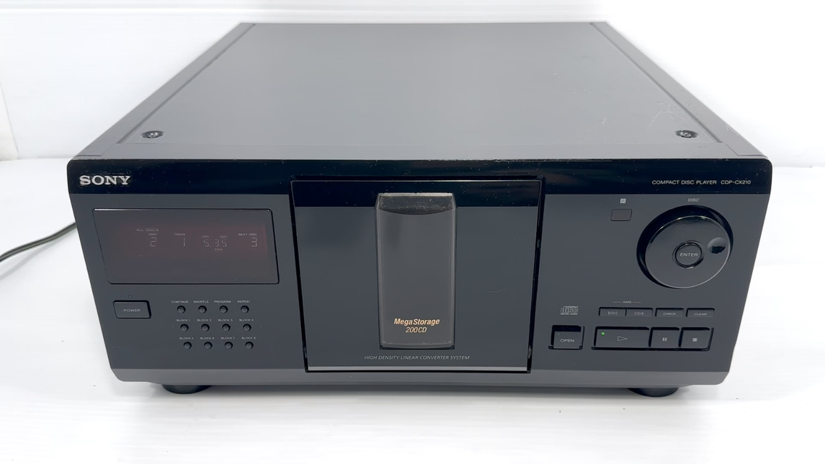 Sony CDP-CX210 Mega Storage 200 Disc Carousel CD Changer Player