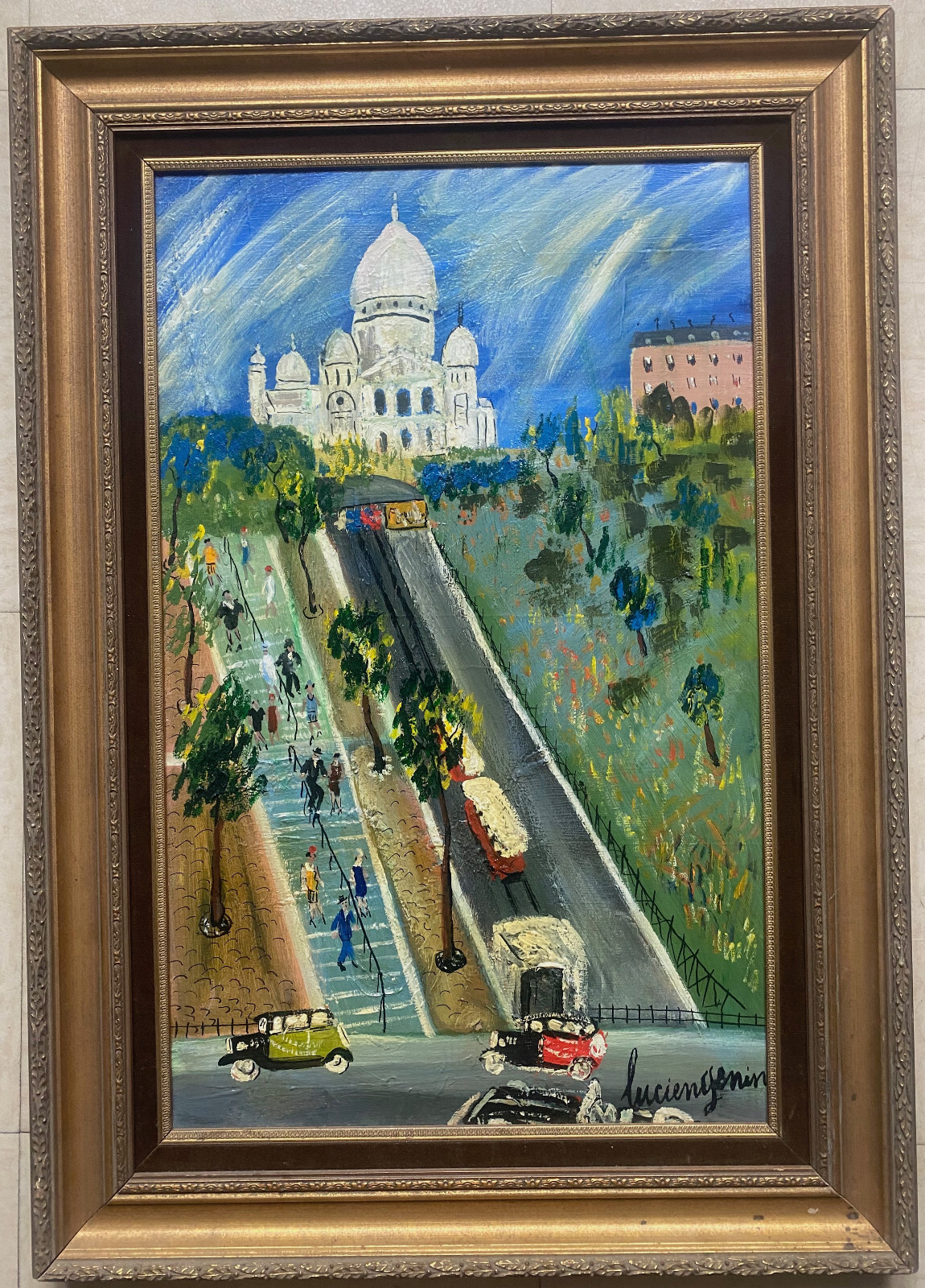 Lucien Genin(1894-1953) Bastille du Sacré-Coeur, Montmartre