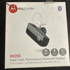 Motorola Hk255 Super Light In-Ear Bluetooth Earpiece - Black- Open Box.