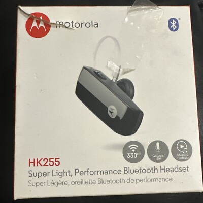Motorola Hk255 Super Light In-Ear Bluetooth Earpiece Black- Open