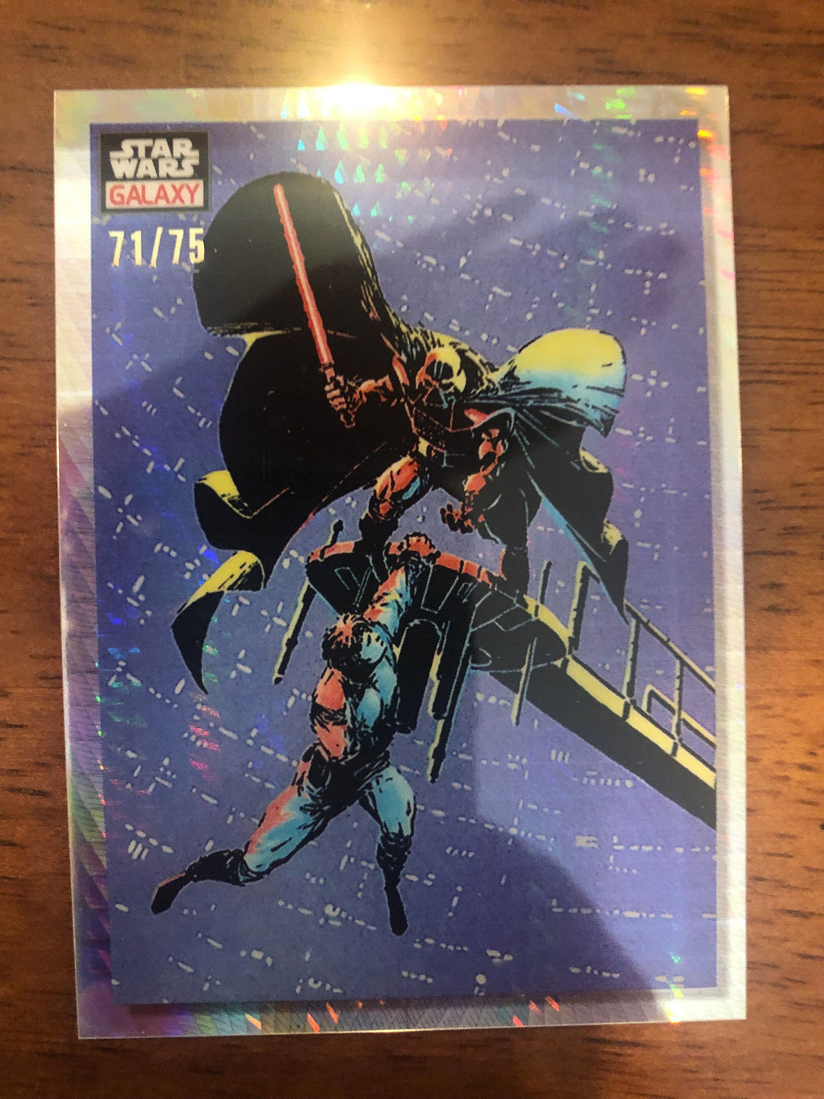 2023 Star Wars Chrome Galaxy Luke in Peril! Prism Refractor 1 /75