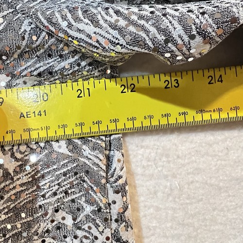 R M Richards Silver Jacket Vintage Size 16 Modern Large Sequin Glitter Evening - Picture 5 of 7
