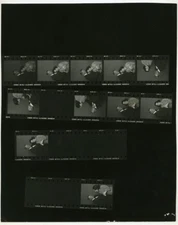 Elizabeth Taylor & John Wayne 1970 Original Contact Sheet Photo 11 Images  J1650