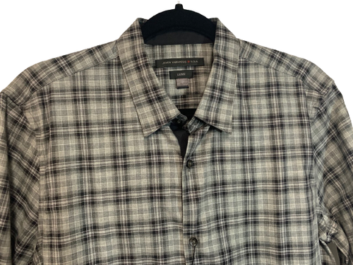 SPORT SHIRT -S- GREY HEATHER LUXE SLIM FIT MAYFIELD by JOHN VARVATOS RETAIL 168 - Picture 3 of 8