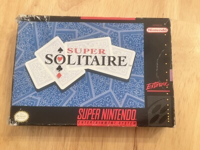 Super Solitaire (Super Nintendo | SNES) Authentic BOX ONLY
