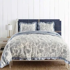 Kasentex Quilted Ultra Soft Comforter Set Reversible Duvet Insert King Size