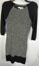 Ann Taylor LOFT black White Sweated Dress Size XS