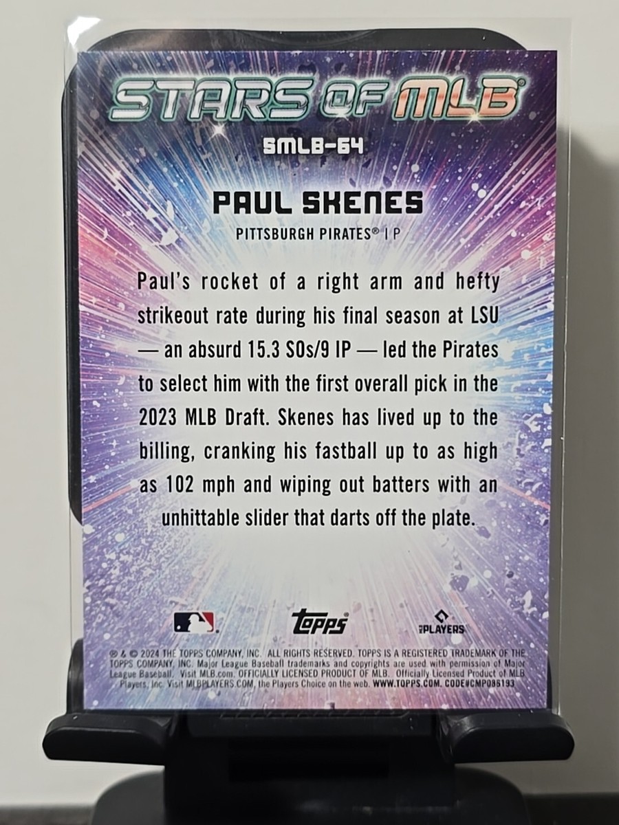 Paul Skenes 2024 Topps Update Rookie Stars of the MLB Insert Paul Skenes 2024 Topps Update Rookie Stars of the MLB Insert