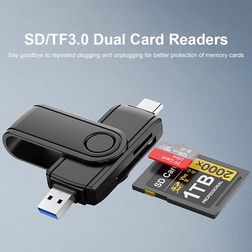 Micro-SD-Speicherkartenleser Typ-C auf USB-OTG-Adapter für Android iPhone MacBoo - Bild 10 von 12