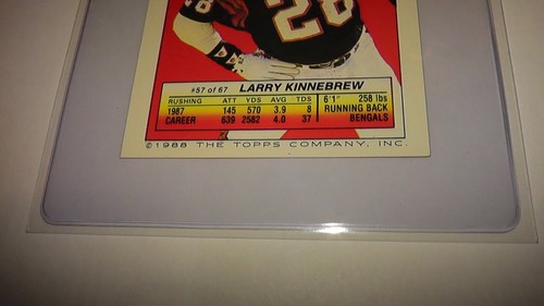 1988 Bo Jackson Topps Mini Rookie Football Card Grade 9 #57 LA Raiders SuperStar - Picture 6 of 6