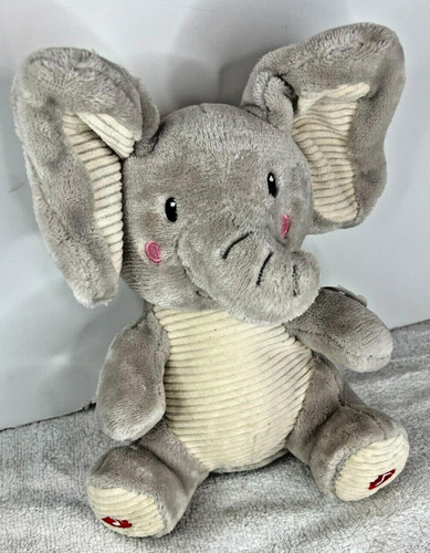 Spark Create Imagine Peek-A-Boo Grey Elephant Plush Toy for Infants Kids