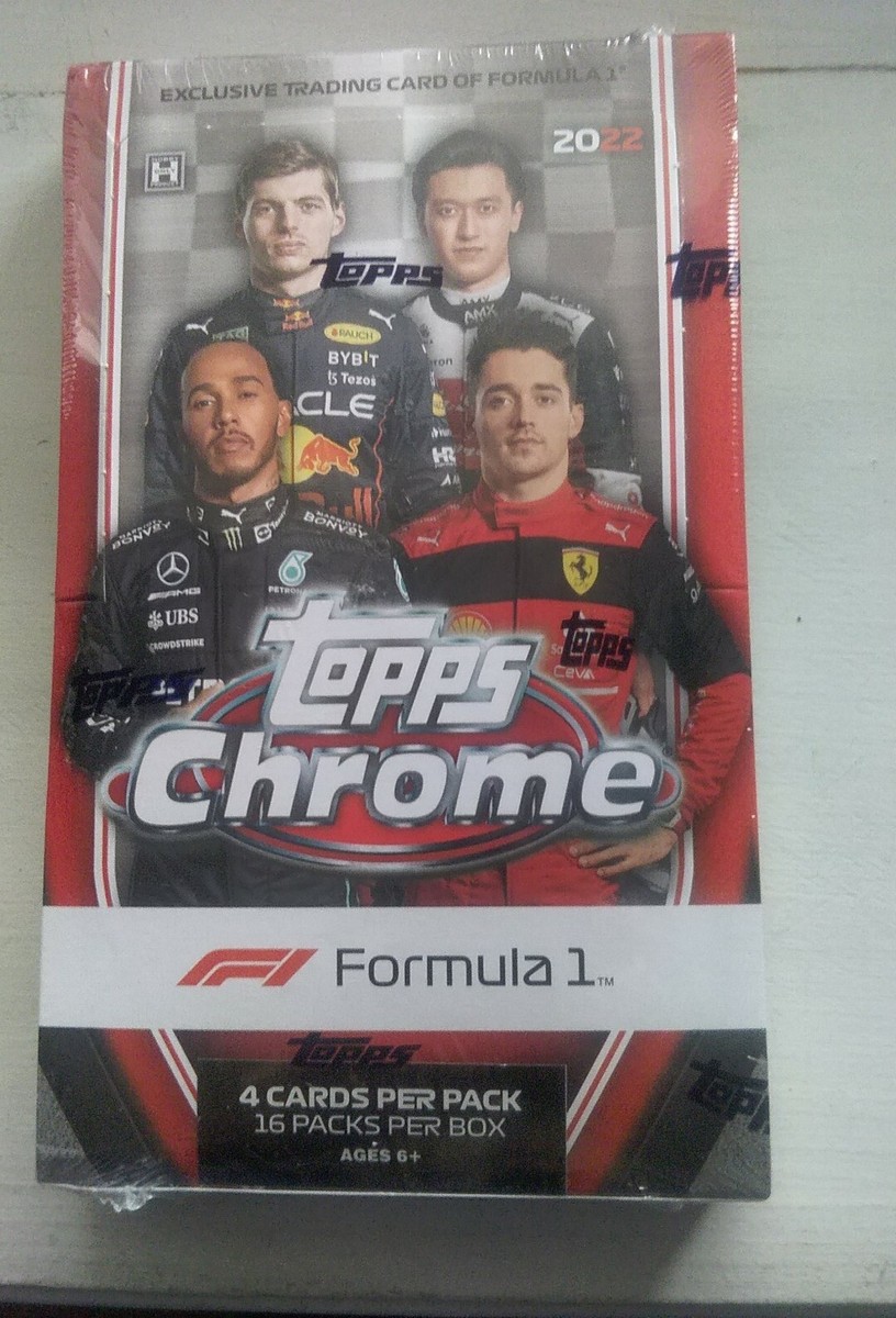 2022 Topps Chrome F1 Formula 1 Racing Lite Box (16 Packs/4 Cards