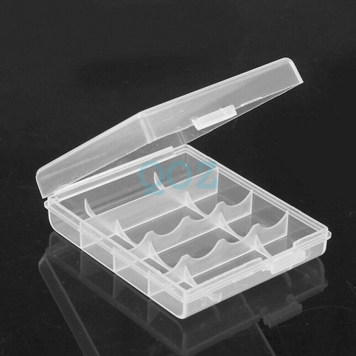 8x Clear Plastic AA AAA Battery Box Storage Case Cover Batteries Holder 5 Grid - Picture 5 of 7